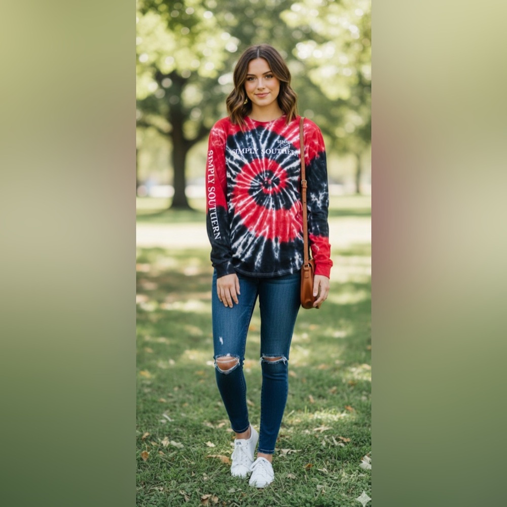 Simply Southern Tie Dye long sleeve shirt
